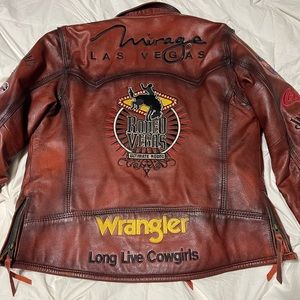 2017 NFR Special Edition Rodeo Vegas ladies leather jacket small